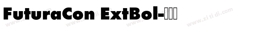 FuturaCon ExtBol字体转换